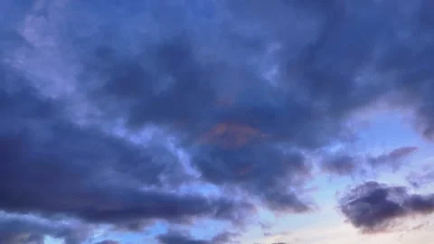 Vibrant sunset timelapse featuring a stunning gradient of blues and pinks Stock Footage 297594328
