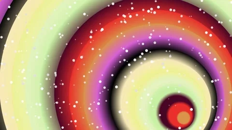 Vibrant swirling concentric circles in a mesmerizing array of colors, adorn.. Stock Footage 328836409