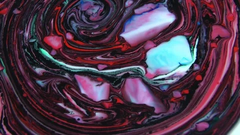 Vibrant swirling liquid motion background in deep red and purple hues. Abstract  Stock Footage 340450240