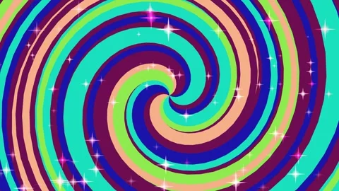Vibrant Swirling Pattern with Sparkling Lights. 動画素材 330956338