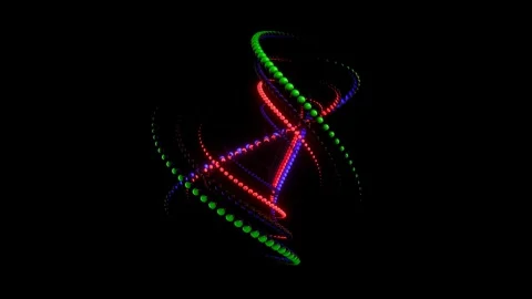 Vibrant swirling patterns for engaging VJ loop experiences at concerts Stock Footage 293774566