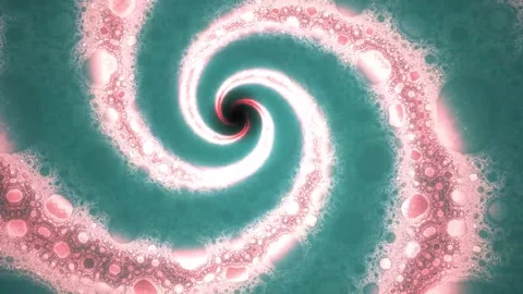 Vibrant swirling spiral patterns in motion. Stock Footage 334689854