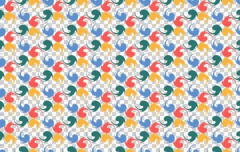 Vibrant   Swirling Wave Seamless Pattern Stock Illustration