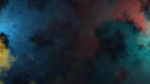 Vibrant swirls collide in fluid motion, gradients blend Vídeos de archivo 330560503