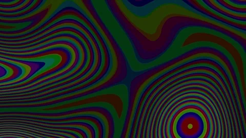 Vibrant swirls pulse with psychedelic energy Stock Footage 345448620