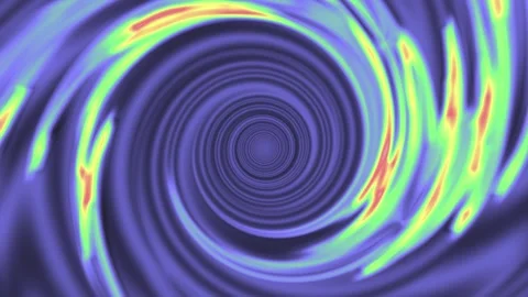 Vibrant swirls spin inward in hypnotic motion 스톡 동영상 340529599