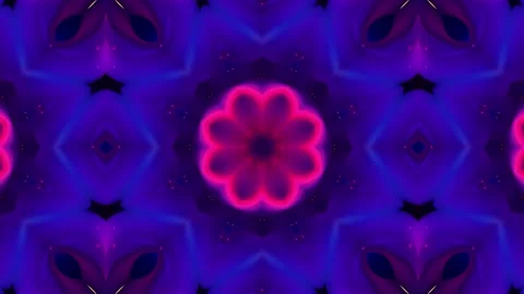 A vibrant, symmetrical star pattern in vivid colors creating a mesmerizing .. Stock Footage 292594839