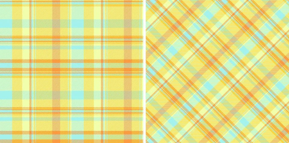 Vibrant tartan pattern background. Two arrangements, offering versatility and Stock Illustration