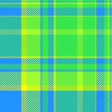 Vibrant tartan pattern in blue, green and yellow hues. Perfect for backgrou.. Stock Illustration