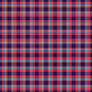 Vibrant tartan pattern. A classic plaid texture for backgrounds, apparel, t.. Stock Illustration