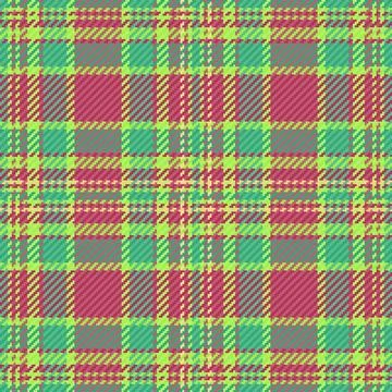 Vibrant tartan pattern featuring green, pink, and tan colors. A classic tex.. 库存插图