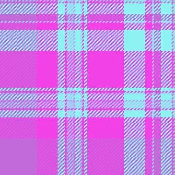 Vibrant tartan pattern featuring a mix of neon pink and pastel blue hues. B.. Illustrazione stock