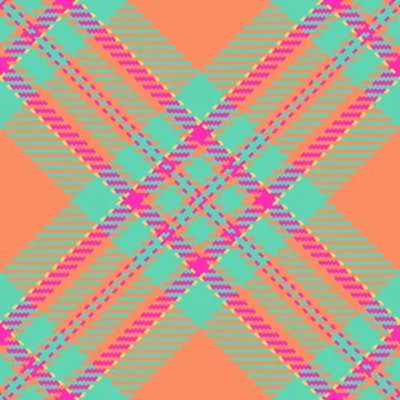Vibrant tartan pattern with modern colors. Useful for backgrounds, textiles.. Stockillustratie