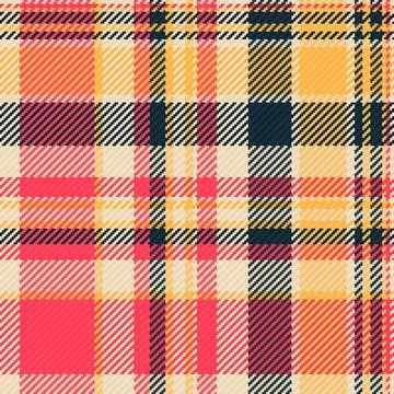 This vibrant tartan plaid pattern features a seamless fabric texture in shade Stock Illustration