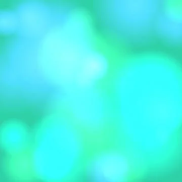 Vibrant Teal and Turquoise Abstract Bokeh Background with Soft Blurry Light.. Stock Illustration