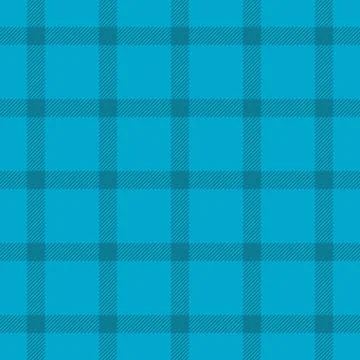 Vibrant teal plaid pattern, perfect for textile design, website backgrounds.. Stock Illustration