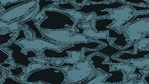 Vibrant teal skull pattern on dark background with grunge texture Stock Illustration