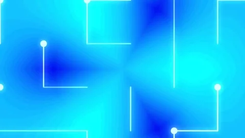 Vibrant technological abstract background with glowing green circuit nodes .. Stock Footage 336259090