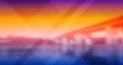 Vibrant technology abstract landscape collage background Stock Illustration