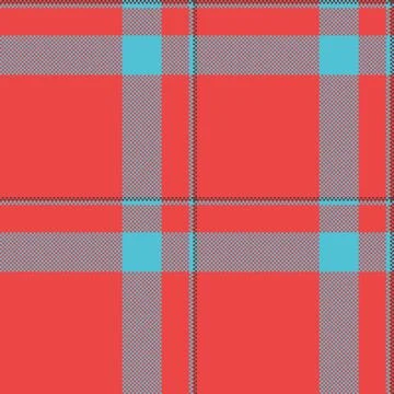 Vibrant textile pattern. A seamless design with bold coral and light blue int 스톡 일러스트