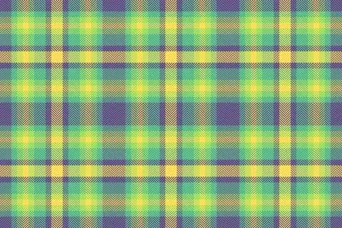 A vibrant textile surface with plaid checks and a tactile woven finish. Yel.. Stock Illustration
