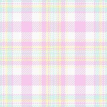Vibrant texture textile pattern, quilt fabric vector seamless. Wool check p.. Stock Illustration