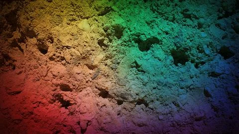 Vibrant textured background with a gradient spectrum of red, orange, green,.. Illustration
