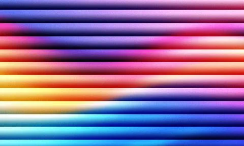 Vibrant textured horizontal stripes in a full spectrum gradient with a subtle Stock Illustration