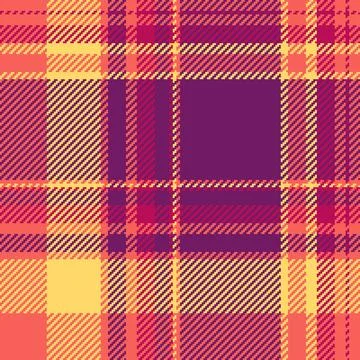 Vibrant, textured tartan pattern in warm hues. A classic design that evokes.. 스톡 일러스트
