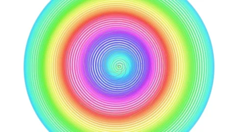 Vibrant Tie Dye Circle Pattern with Rainbow Colors Animation Stock Footage 340365116