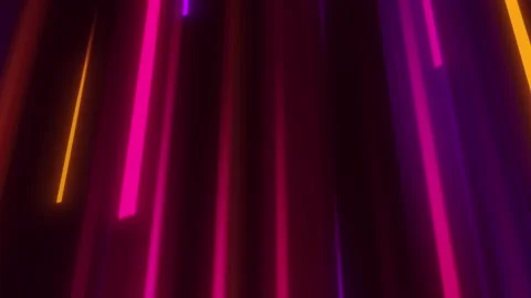 Vibrant trails of falling stars in deep purple background Stock Footage 294084617