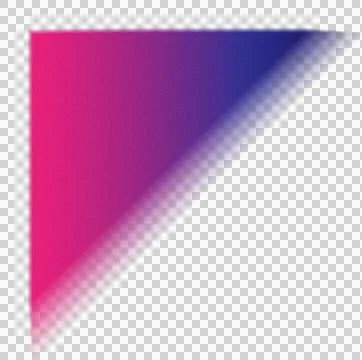 A vibrant triangle with a gradient of pink, purple, and blue Stock Illustration