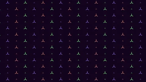 Vibrant triangle pattern on dark background Stock Footage 278065641
