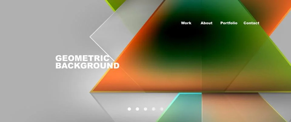 Vibrant triangle pattern on gray backdrop, creating a colorful geometric display イラスト素材