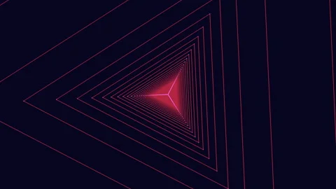 Vibrant triangular pattern in dark mystery Stock Footage 267050692