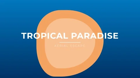 Vibrant tropical paradise backdrop with circular animation for travel and v.. Stock-Footage 337503096