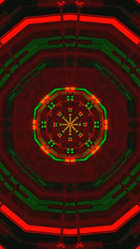Vibrant tunnel animation loop for creative screensaver experience Stock Footage 321565383