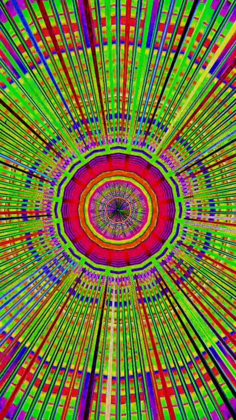 Vibrant tunnel animation seamless loop creates an enticing visual experienc.. Stock Footage 321266277