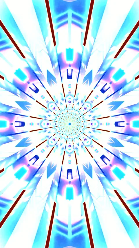 Vibrant tunnel loop showcasing seamless patterns in bright colors and dynam.. Stock Footage 320353183