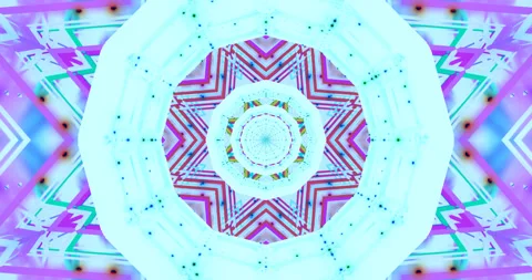 Vibrant tunnel video loop for captivating screensaver experience Stock Footage 318376445