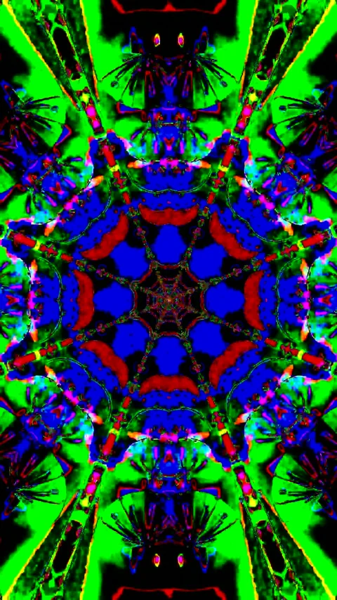 Vibrant tunnel video loop with colorful patterns and seamless animation for.. Stock Footage 321263210