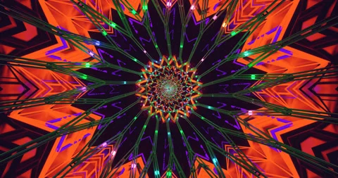 Vibrant tunnel video loop creates a mesmerizing effect with color Stock Footage 317961407