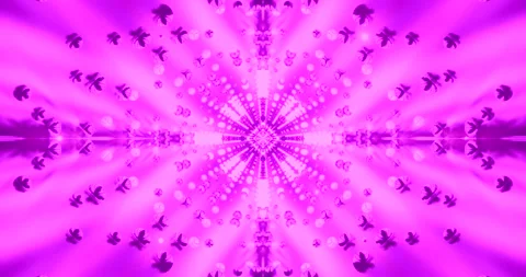 Vibrant tunnel video loop creates a mesmerizing visual experience Stock Footage 317961815