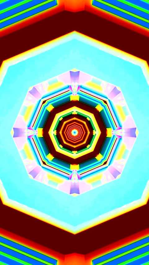 Vibrant tunnel video loop creates a seamless and captivating visual experie.. Stock Footage 320353806