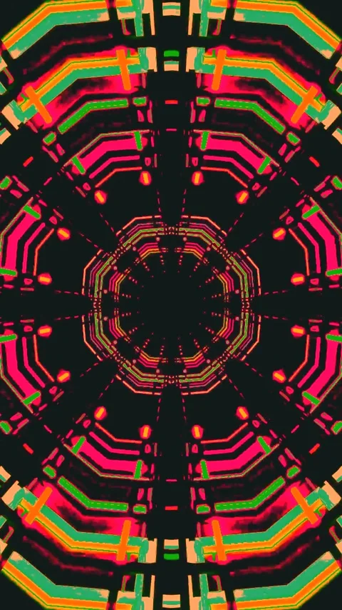 Vibrant tunnel video loop creates immersive experience with seamless transi.. Stock Footage 321262706