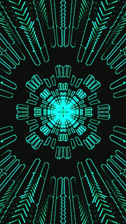 Vibrant tunnel video loop creates mesmerizing visual experience with stunni.. Stock Footage 321263840