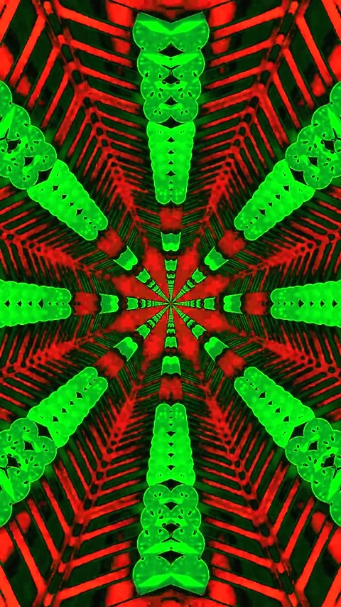 Vibrant tunnel video loop creates an immersive visual experience with color.. Stock Footage 321564513
