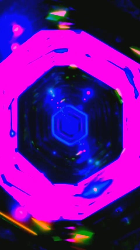 Vibrant tunnel video loop creates mesmerizing visual experience with seamle.. Stock Footage 321570289
