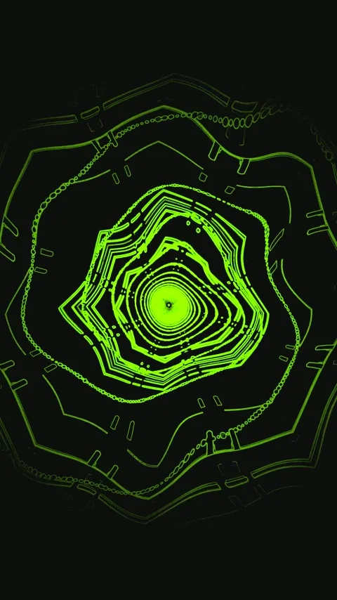 Vibrant tunnel video loop creates a mesmerizing visual experience with seam.. Видео 321571703