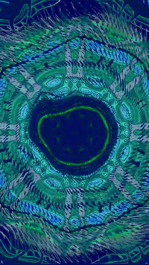 Vibrant tunnel video loop creates mesmerizing visuals for endless relaxatio.. Stock Footage 321571838